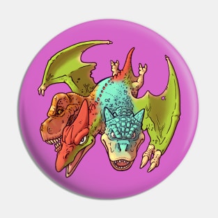 Dino-Dragon Pin