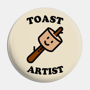 Marshmallow Toast Artist Pin