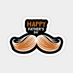 Mustache Ideology Handlebar Mustache Happy Fathers Day Magnet