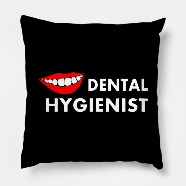 Dental Hygienist Pillow by Anastasiya Malakhova