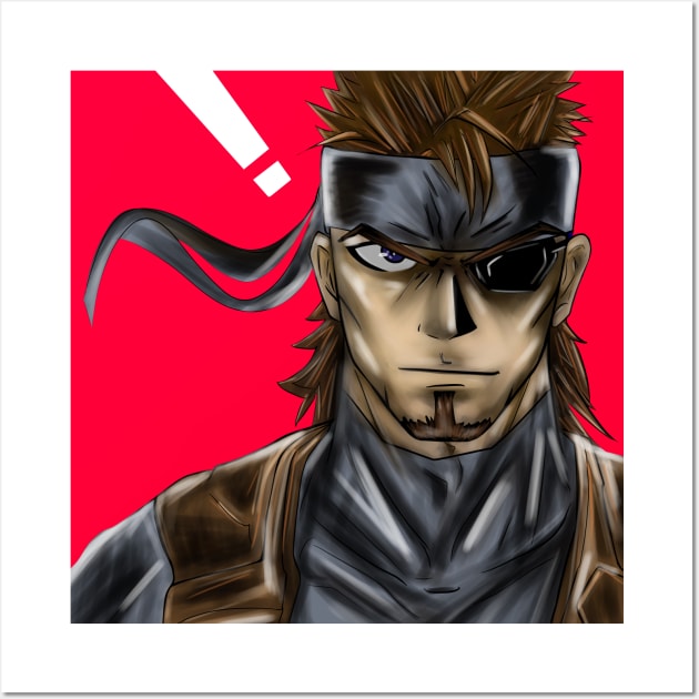 Solid Snake From Metal Gear Solid Art Print , Solid Snake 