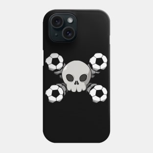 Soccer crew Jolly Roger pirate flag (no caption) Phone Case