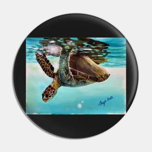 Turtle on the surface Pin