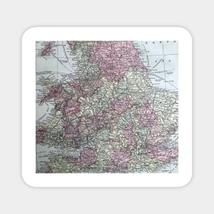 England, vintage map Magnet