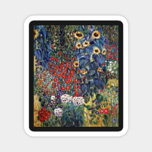 Flowers - Gustav Klimt Magnet