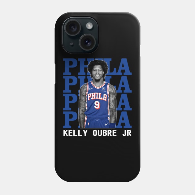 Philadelphia 76ers Kelly Oubre Jr Phone Case by Thejockandnerd