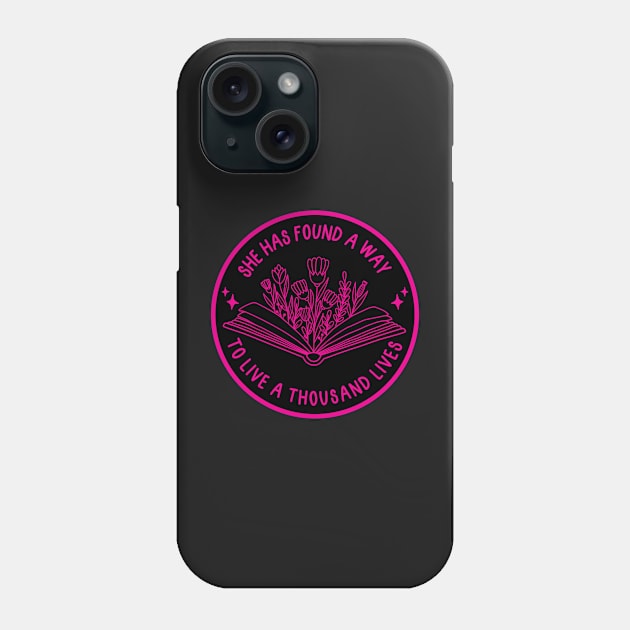 She has found a way to live a thousand lives Phone Case by medimidoodles