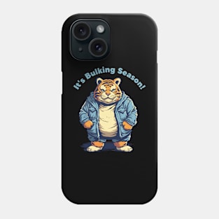 Bulking Season Tiger wearing a Jacket Phone Case