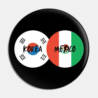 Korean Mexican - Korea, Mexico Pin