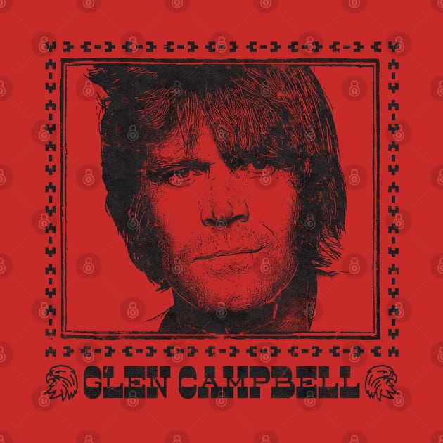 Glen Campbell / Retro Style Fan Design by DankFutura