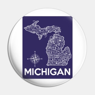 Michigan Map Pin