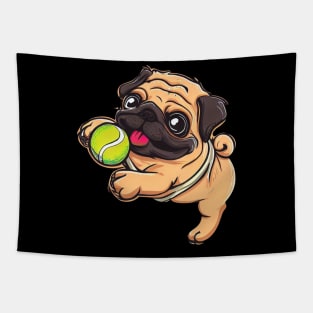 Pug Ball Tapestry