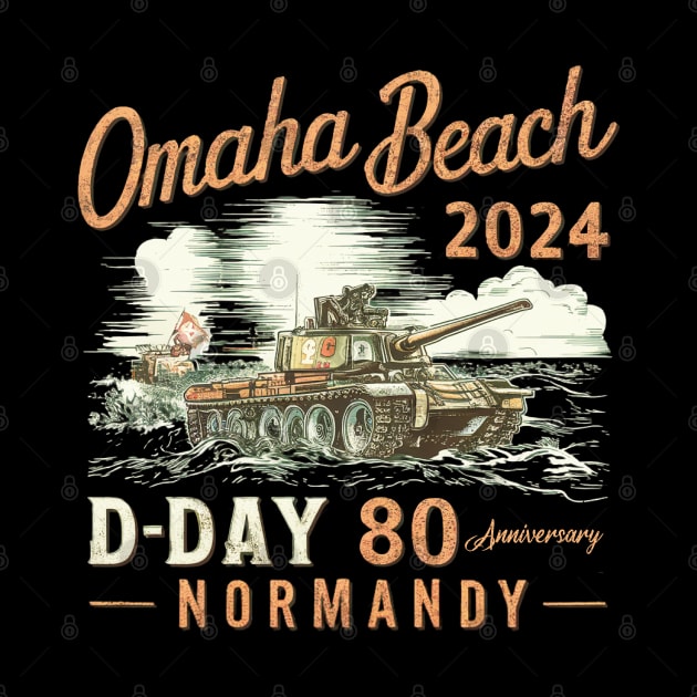 Omaha Beach 1944 D-Day 2024 80th Anniversary Normandy by mdr design