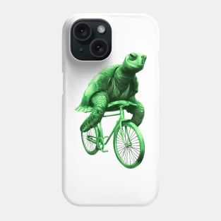 Turtle on a bike Phone Case