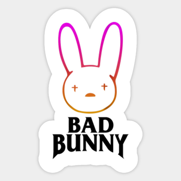 Bad Bunny Logo Tee - Bad Bunny Rabbit Logo - Sticker ...