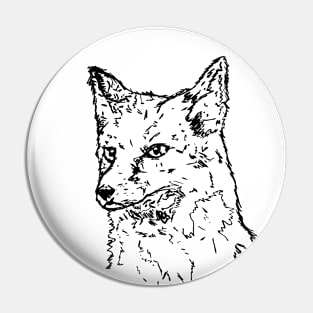 Fox illustration Pin