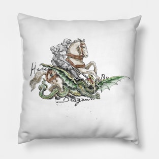 Here be Dragons Pillow