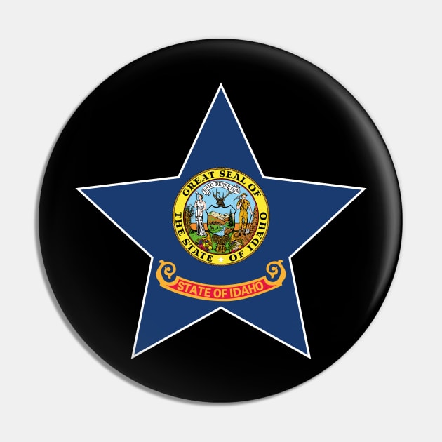 Idaho State Flag Star Pin by Realittle