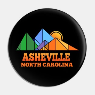 Retro Asheville T Shirt for Men Women and Kids Pin