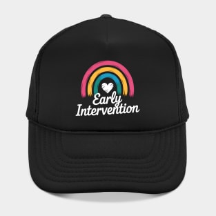 Rainbow Early Intervention Heart Teacher Interventionist Hat