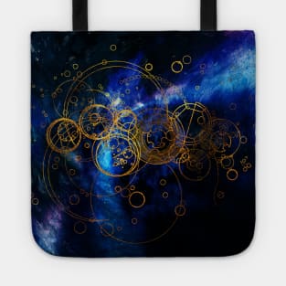 Time Lord Writing (blue) Tote