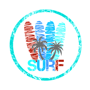 surf board, surf shirt, summer shirt, beach shirt T-Shirt