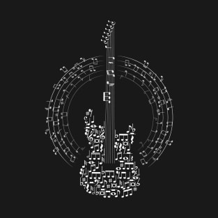 Guitar of musical notes T-Shirt