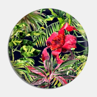 Seamless tropical flower Pin