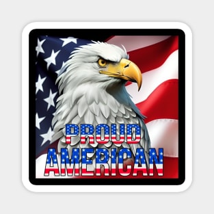 Proud American eagle Magnet