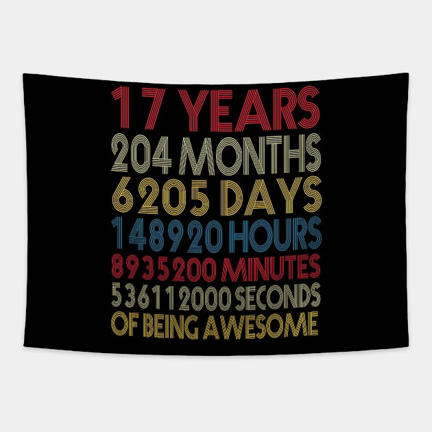 17 Years of being awesome Tapestry by Wolfek246