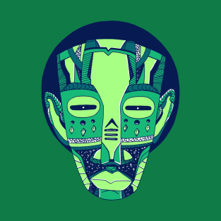 Ngreen African Mask No 3 T-Shirt