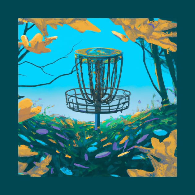 Disc Golf in the Autumn Leaves by Star Scrunch