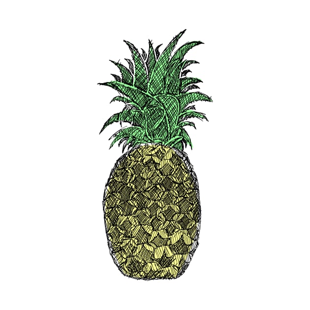 Pineapple Sketch by Hinterlund