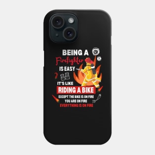 Firefighter in Seattle Volunteering Fireman Hero International Fire Fighters Day Phone Case