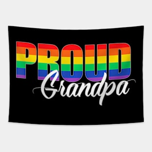 Gay Pride Proud Grandpa LGBT Ally for Family Tapestry