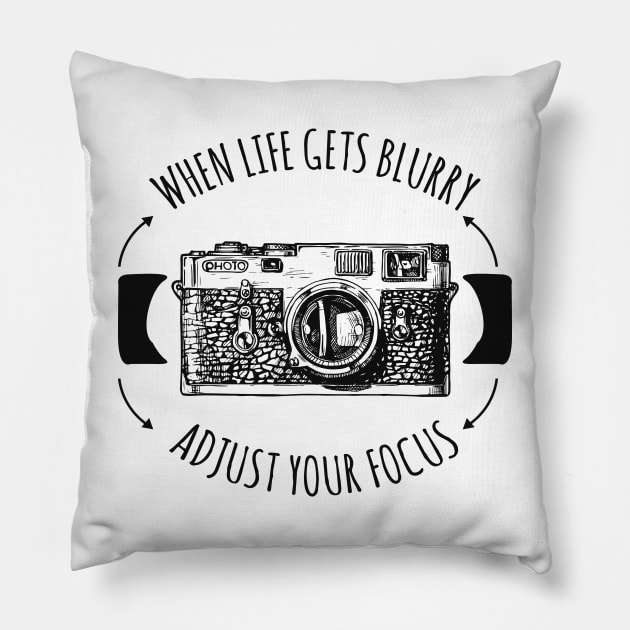 Photographer Gift Idea Pillow by animericans