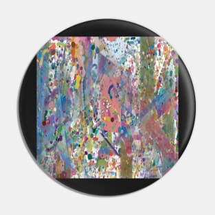 Carnival! An abstract design in a rainbow of colors. Pin