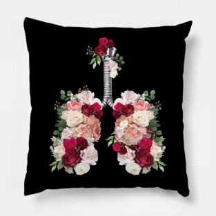 Lung Anatomy / Cancer Awareness 11 Pillow