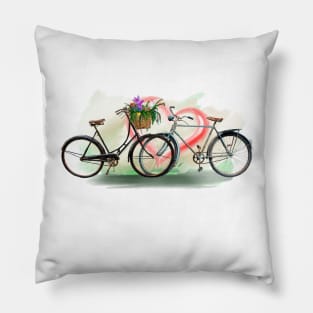 Fahrräder und Liebe Pillow