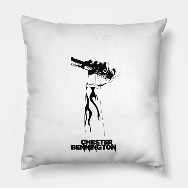 Chester Bennington / Linkin Park Pillow by OFive