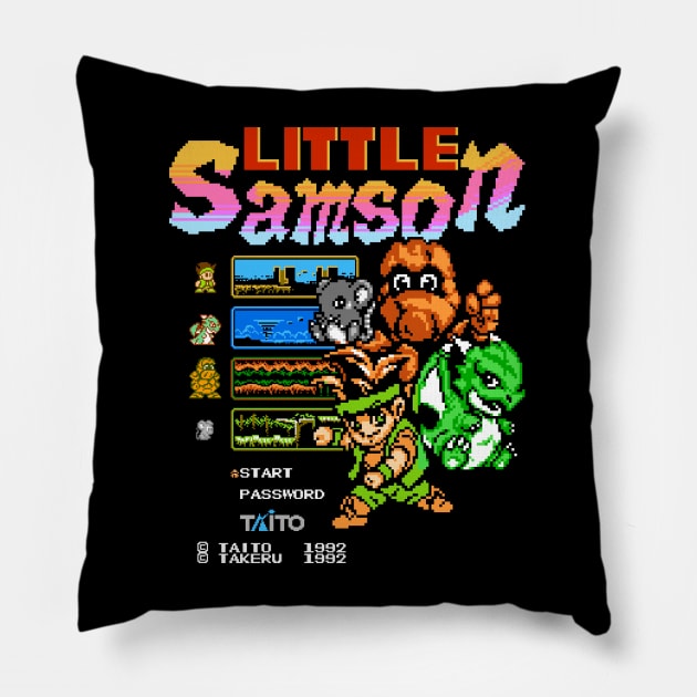 Title Screams: Little Samson Pillow by Steve Van Samson