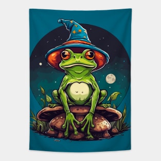 Frog Wizard Tapestry