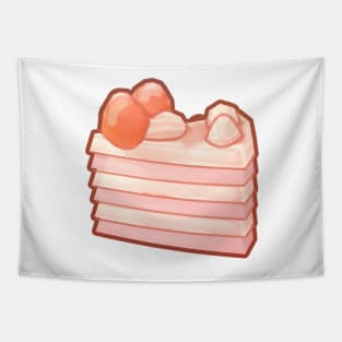 Strawberry Cake slice Tapestry