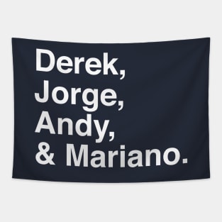 Yankees Core Four - White Tapestry