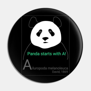 Panda starts with A! Pin