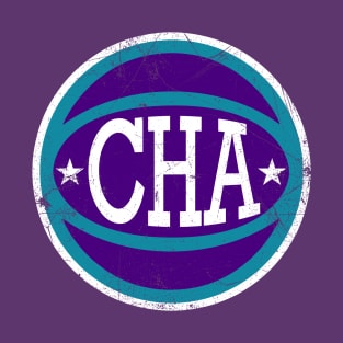 Charlotte Retro Ball - Purple T-Shirt