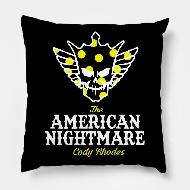 Cody Rhodes (classic polka dots) Pillow by Meat Beat