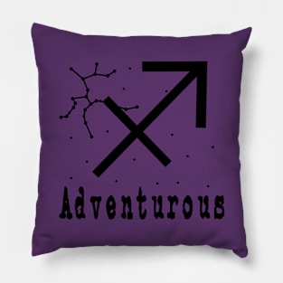 Fearless sagittarius Pillow