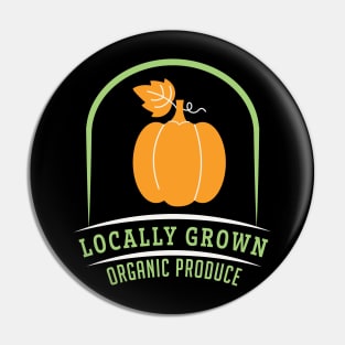 Locally Grown Pumpkins Pin