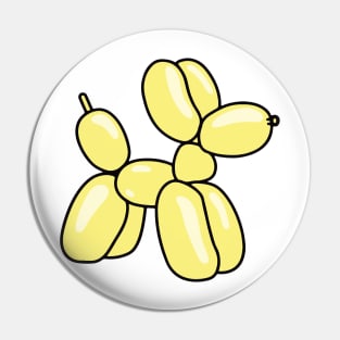 Cute Yellow Balloon Animal Dog Pin